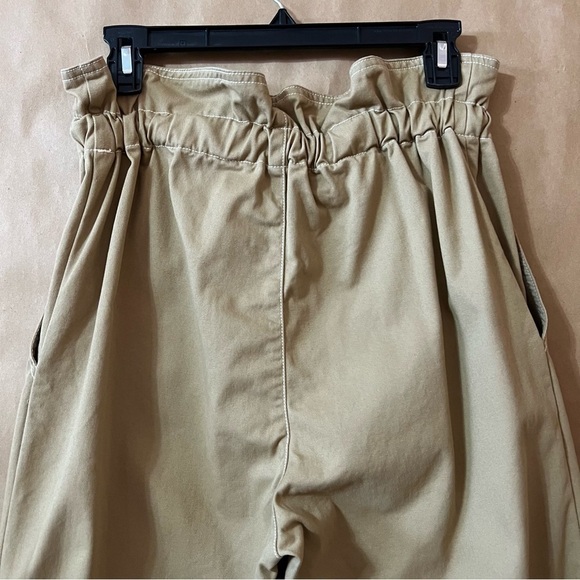 Urban Outfitters | Terra High-Waisted Paperbag Pants Button Fly Trousers Size S - Picture 9 of 11